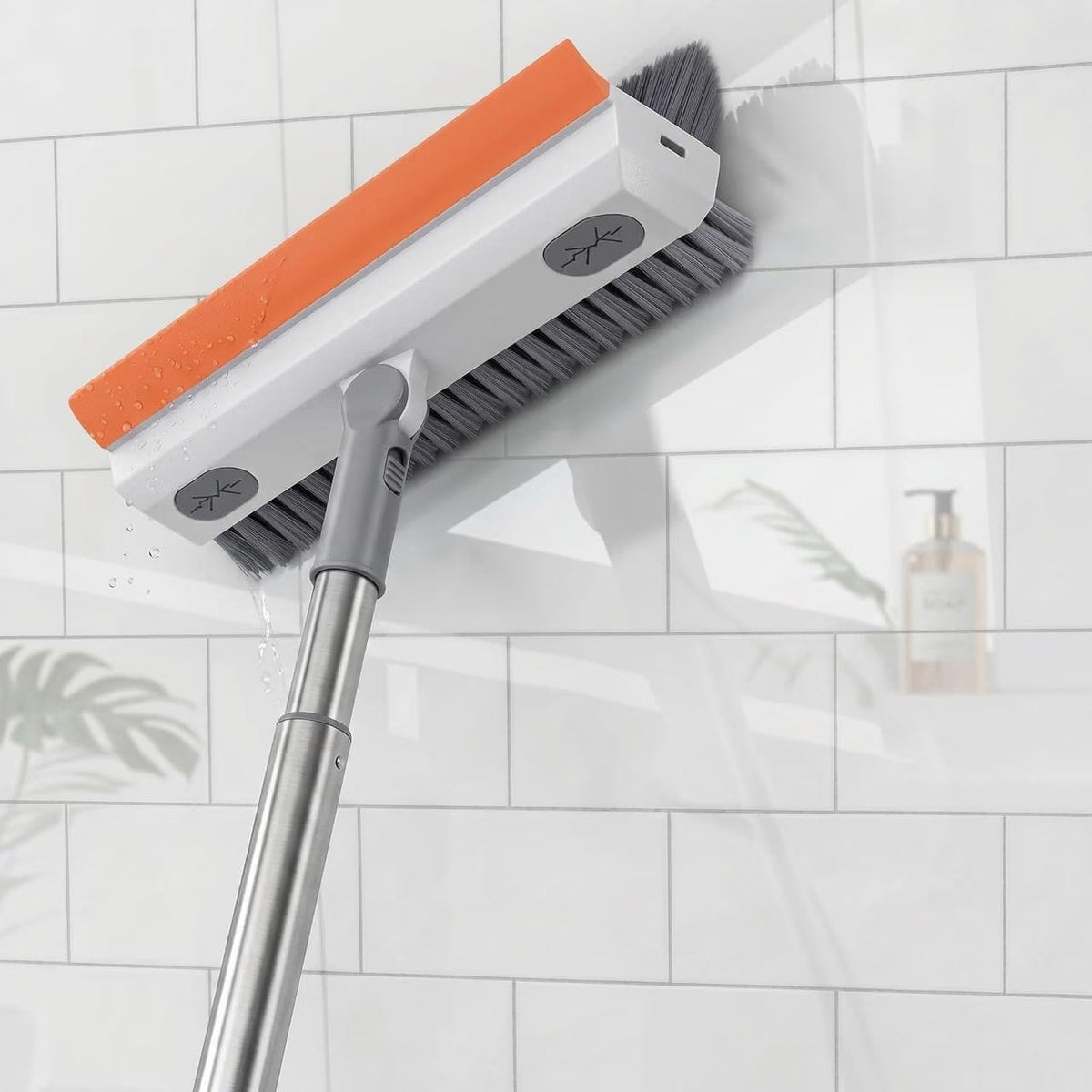 3-in-1 Bathroom Cleaning Brush with Wiper